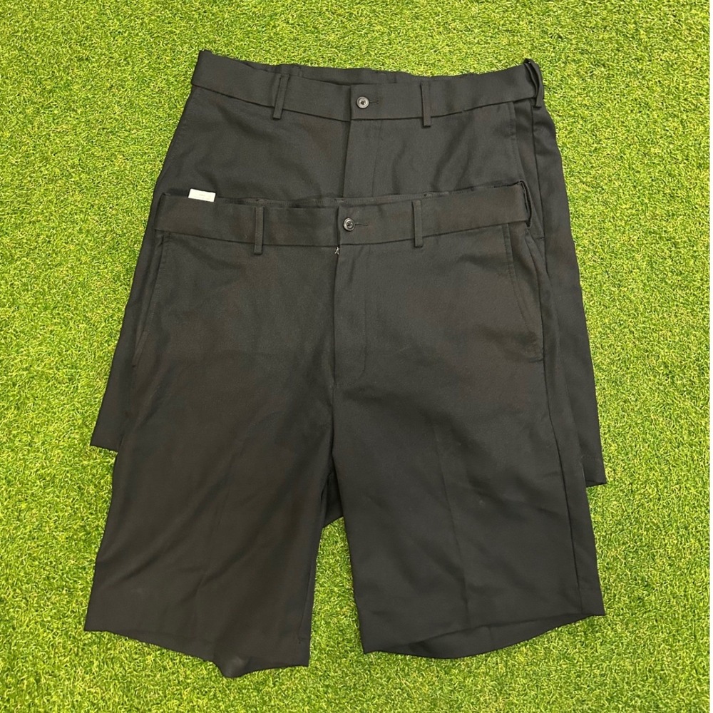 Perry Ellis Portfolio Mens Black lot of 2 Dress Shorts Size 34 SU34012
